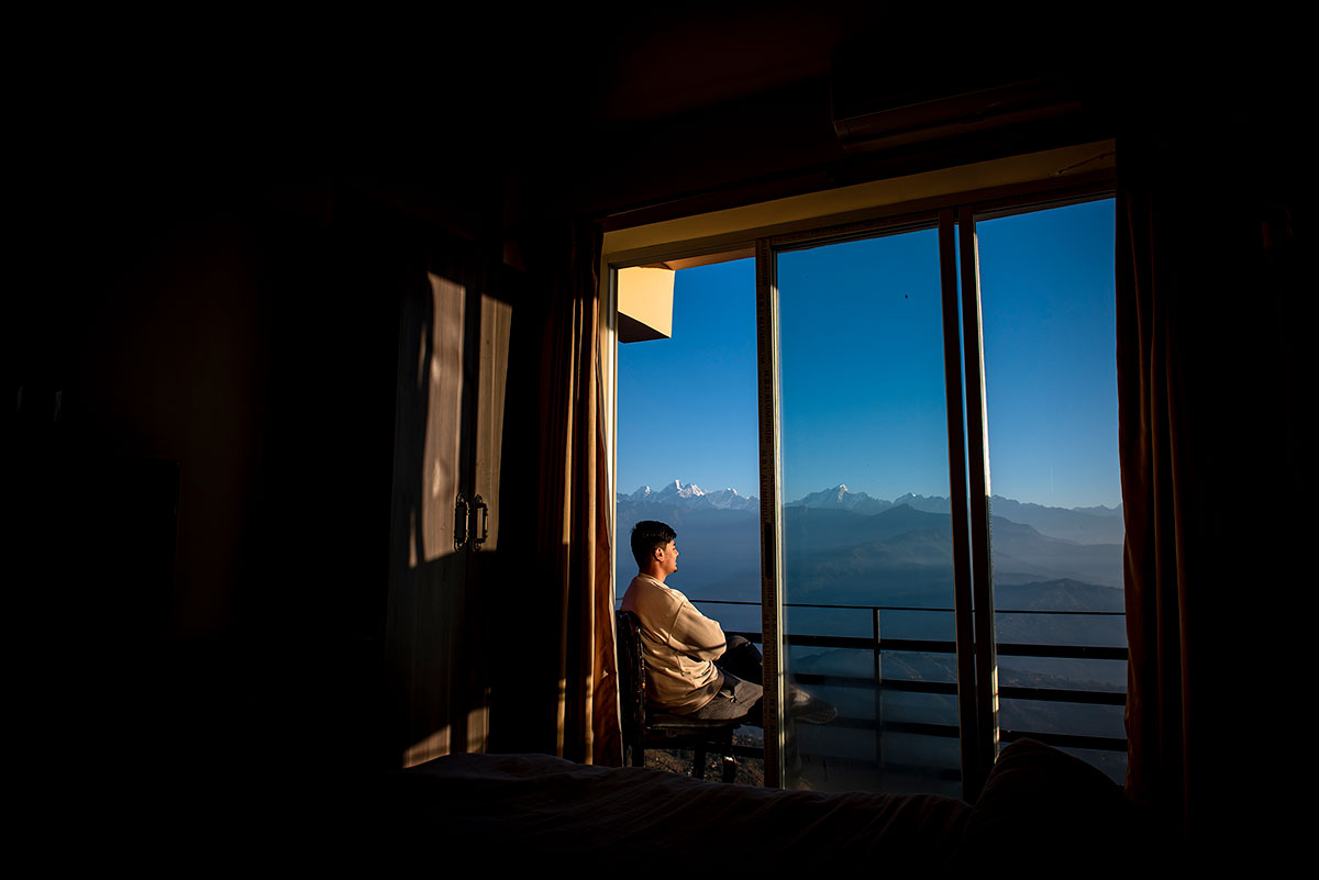 Balcony View of Green Valley of Nagarkot